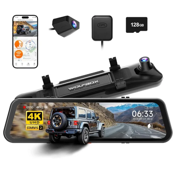WOLFBOX G900 PRO Mirror Dash Cam - WSJUPDATES