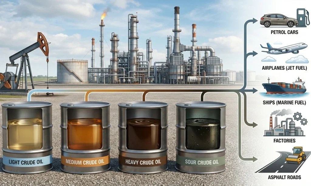 Different Types of Crude Oil and How They Are Used