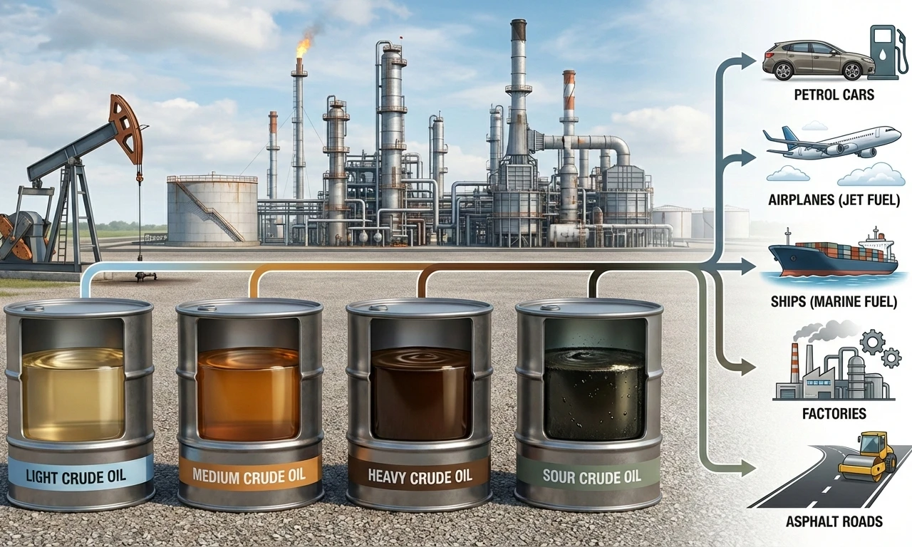 Different Types of Crude Oil and How They Are Used